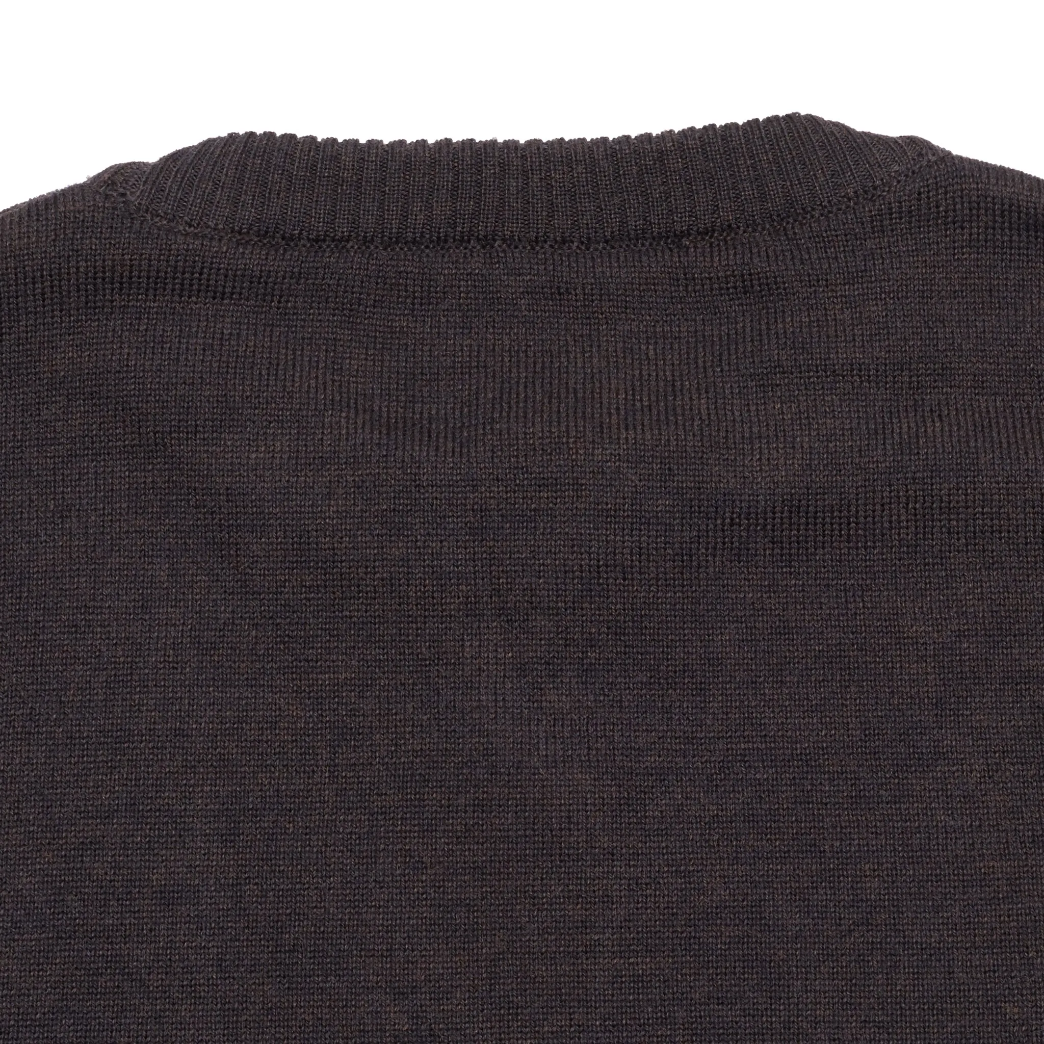 GRP Merino Crew Neck Jumper in Brown Melange