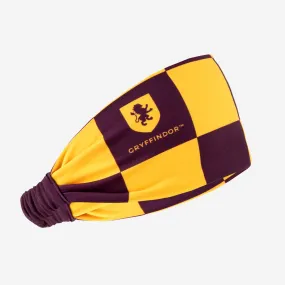 Gryffindor™ Burgundy and Gold Checkered Scrunch Headband