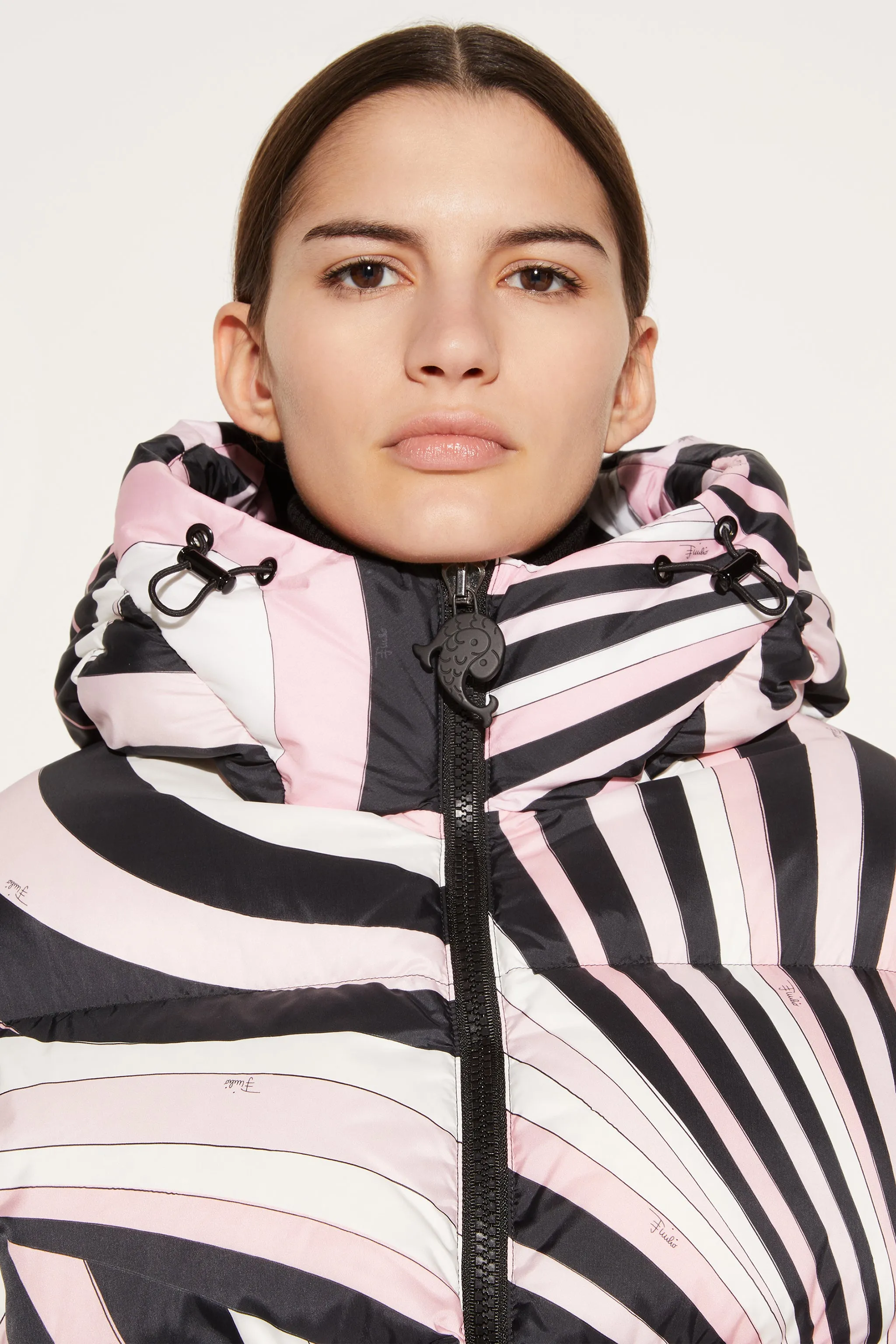 Iride-Print Padded Jacket
