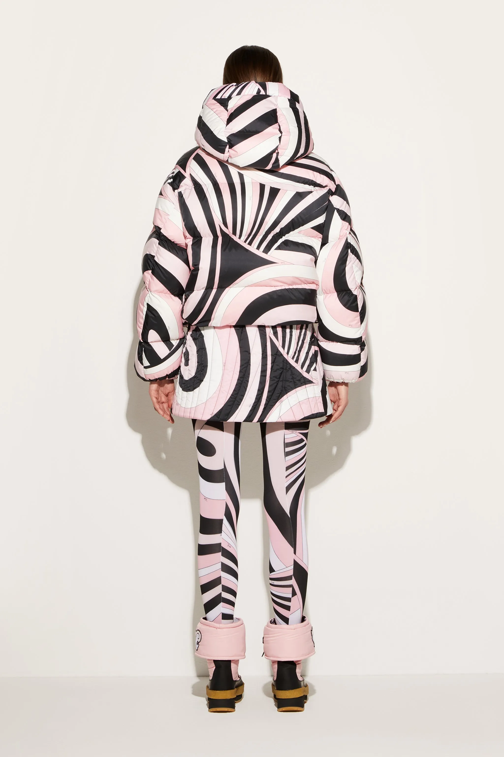Iride-Print Padded Jacket