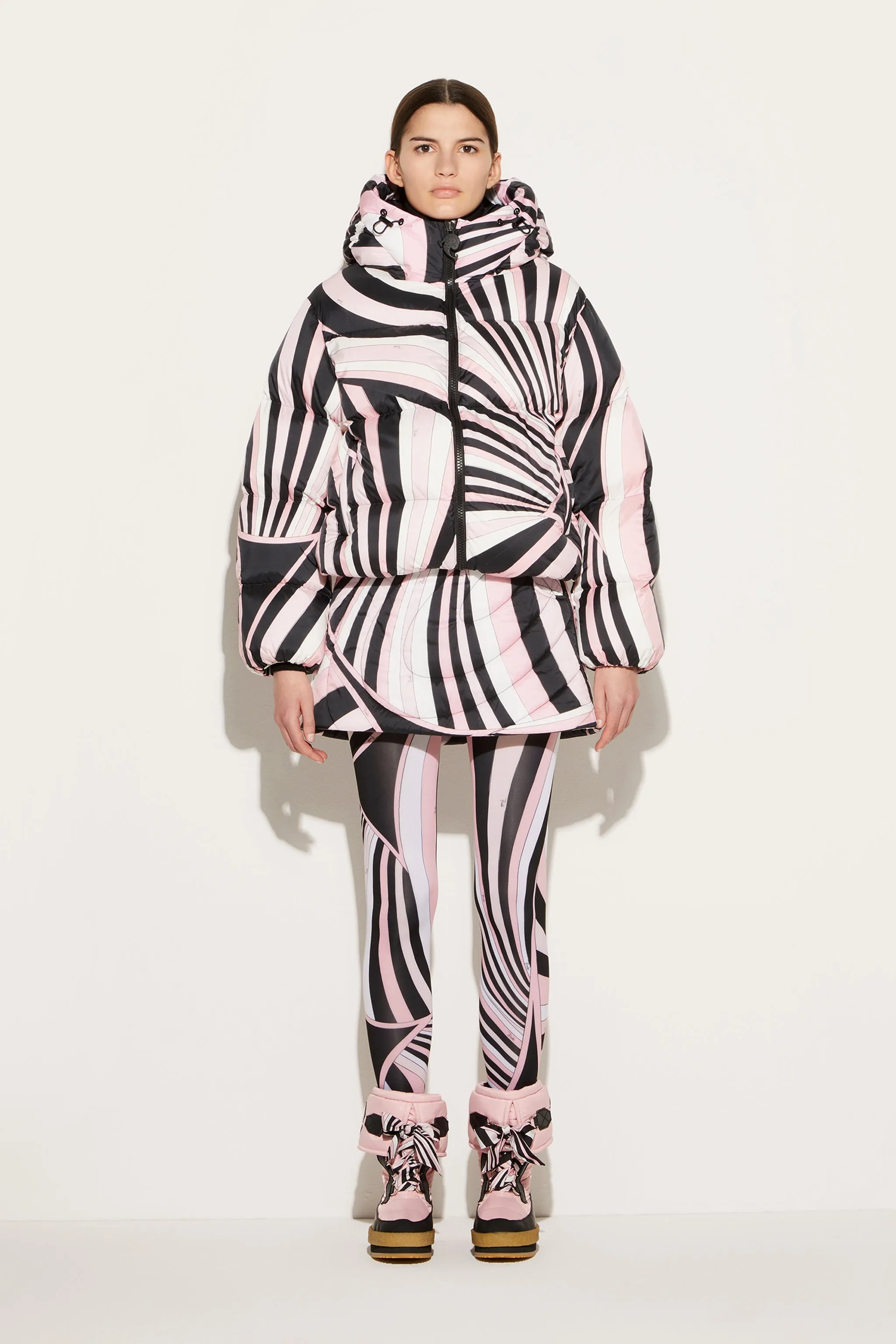 Iride-Print Padded Jacket