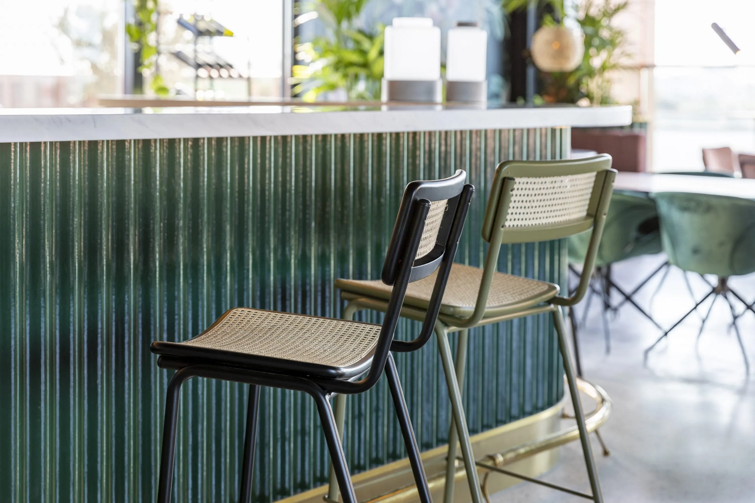 Jort Counter Stool with Webbing