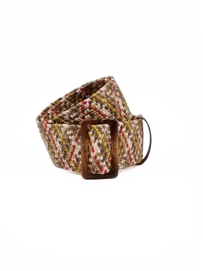 Kylie Woven Belt in Rainbow