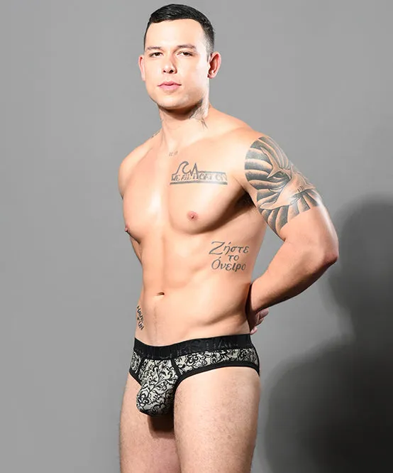 Lace Print Frame Thong w/ ALMOST NAKED®