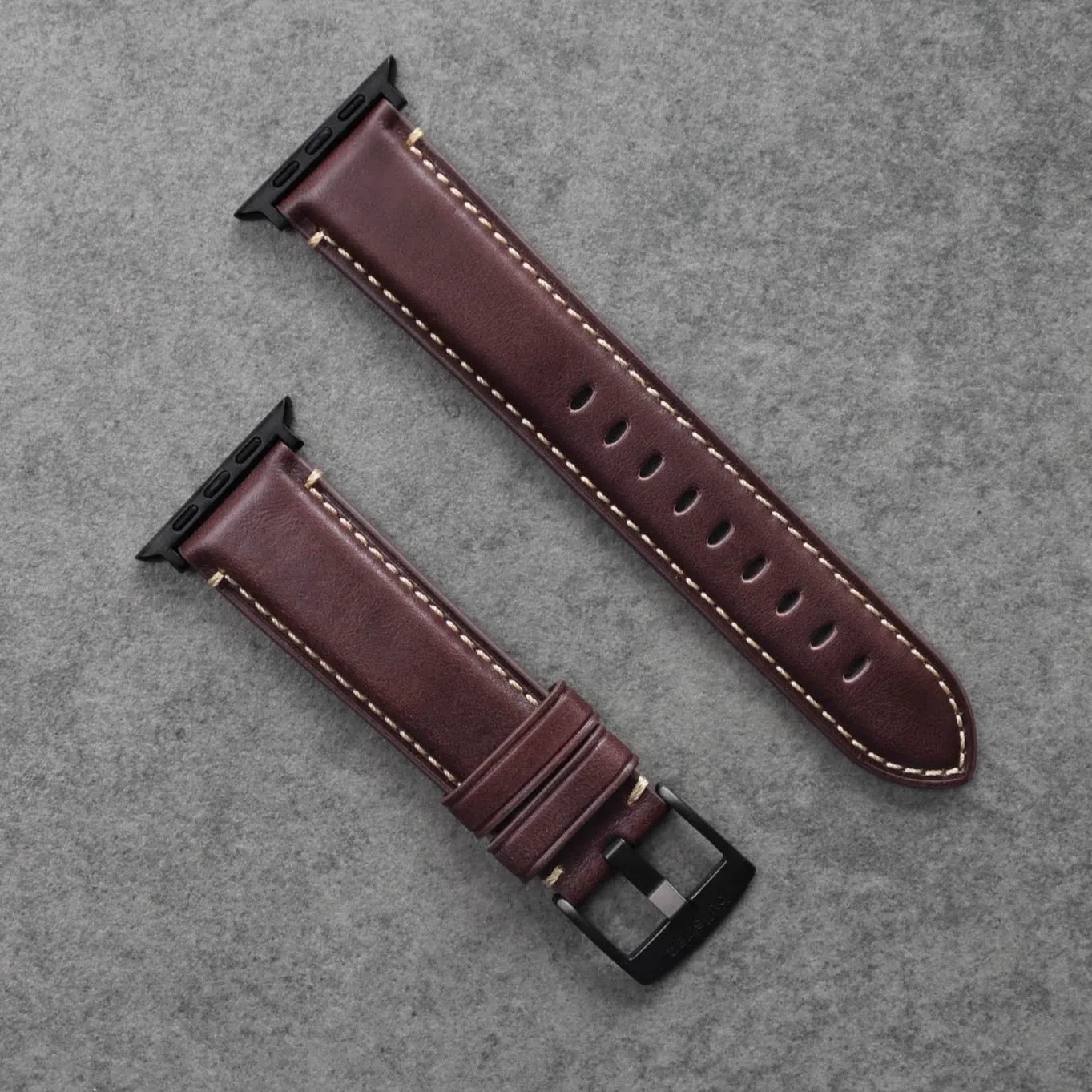 Leather Apple Watch Strap - Bourbon