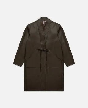Leather Kimono (Brown)
