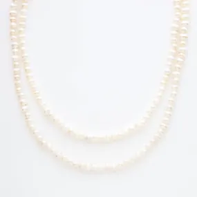 Long Pearl Beaded Necklace