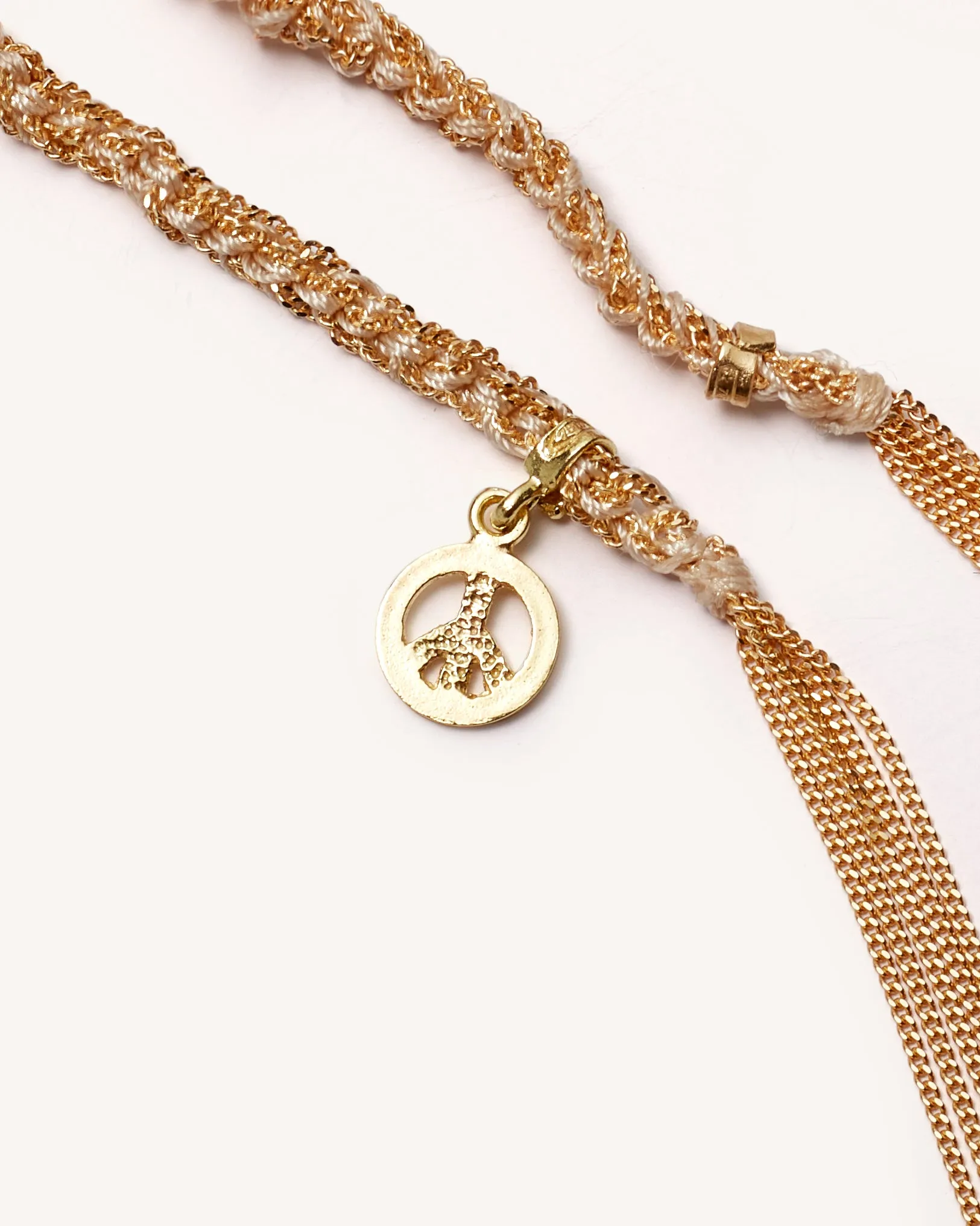 Lucky Necklace with Peace Charm