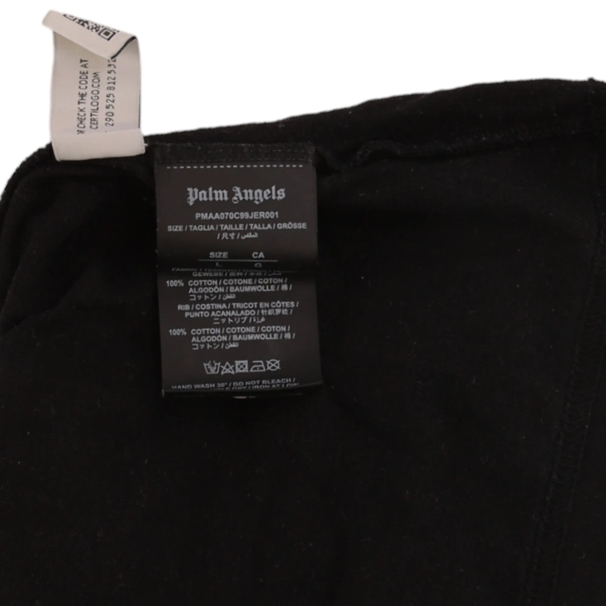 Men's Logo T-Shirt Black Size L