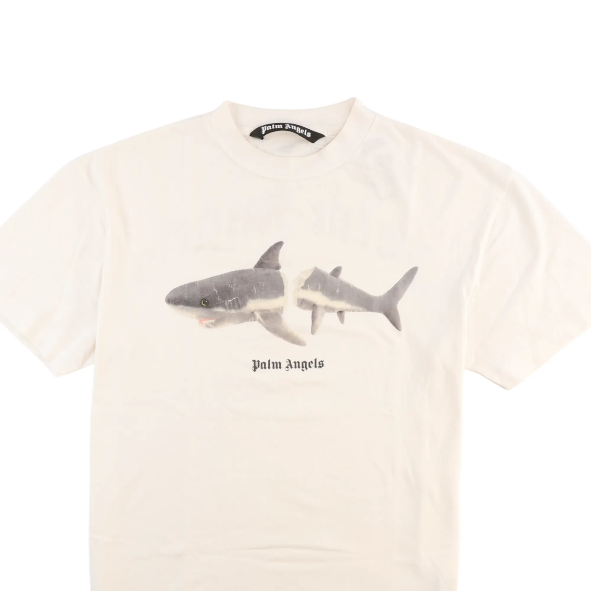 Men's Shark T-Shirt White Size M