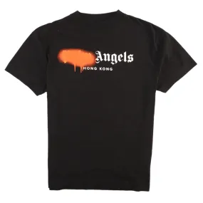 Men's Spray Logo Hong Kong T-Shirt Black Size M