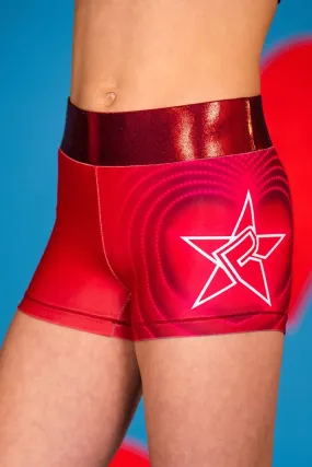 Mid Rise Compression Short in Rebel Heartbeat