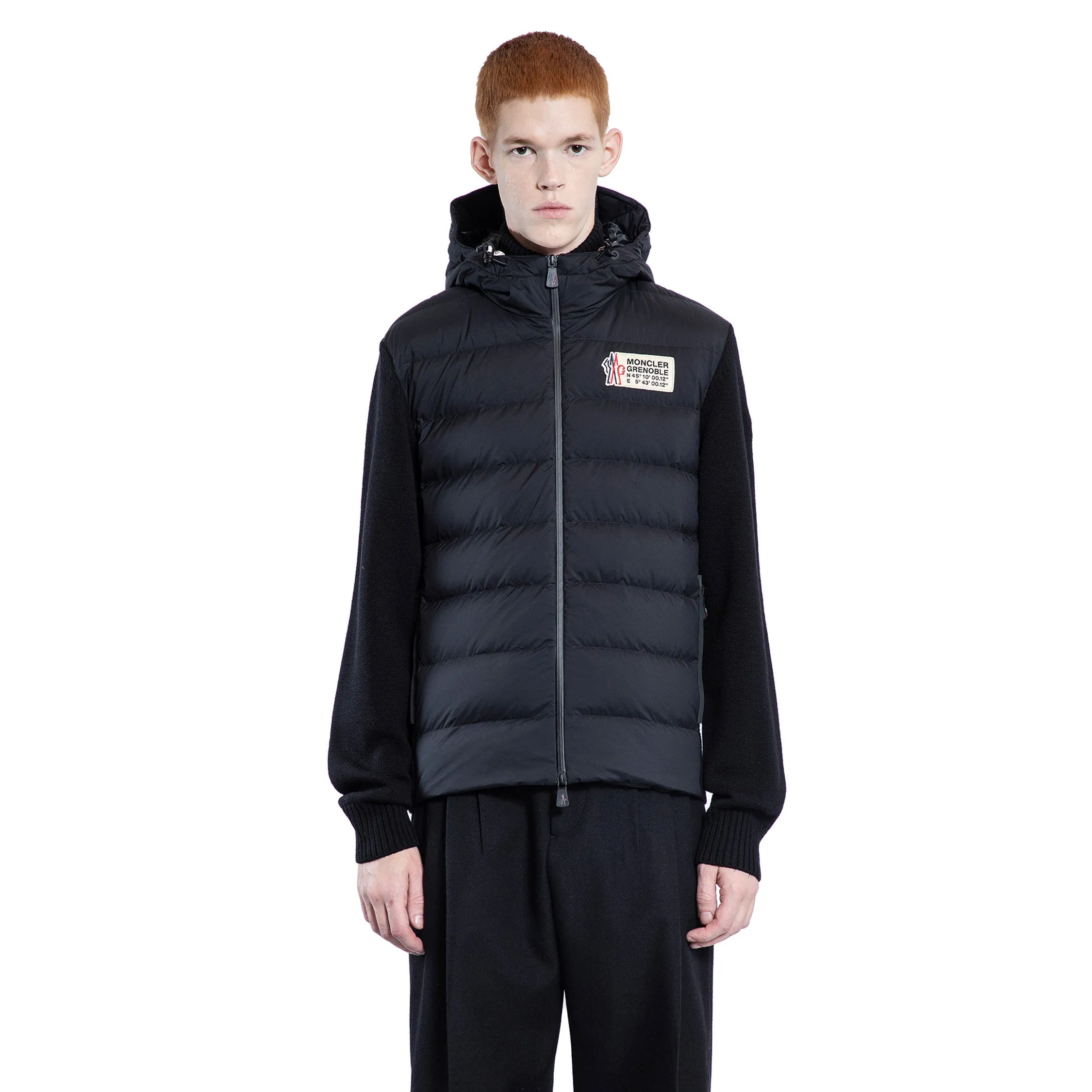 MONCLER GRENOBLE MAN BLACK KNITWEAR