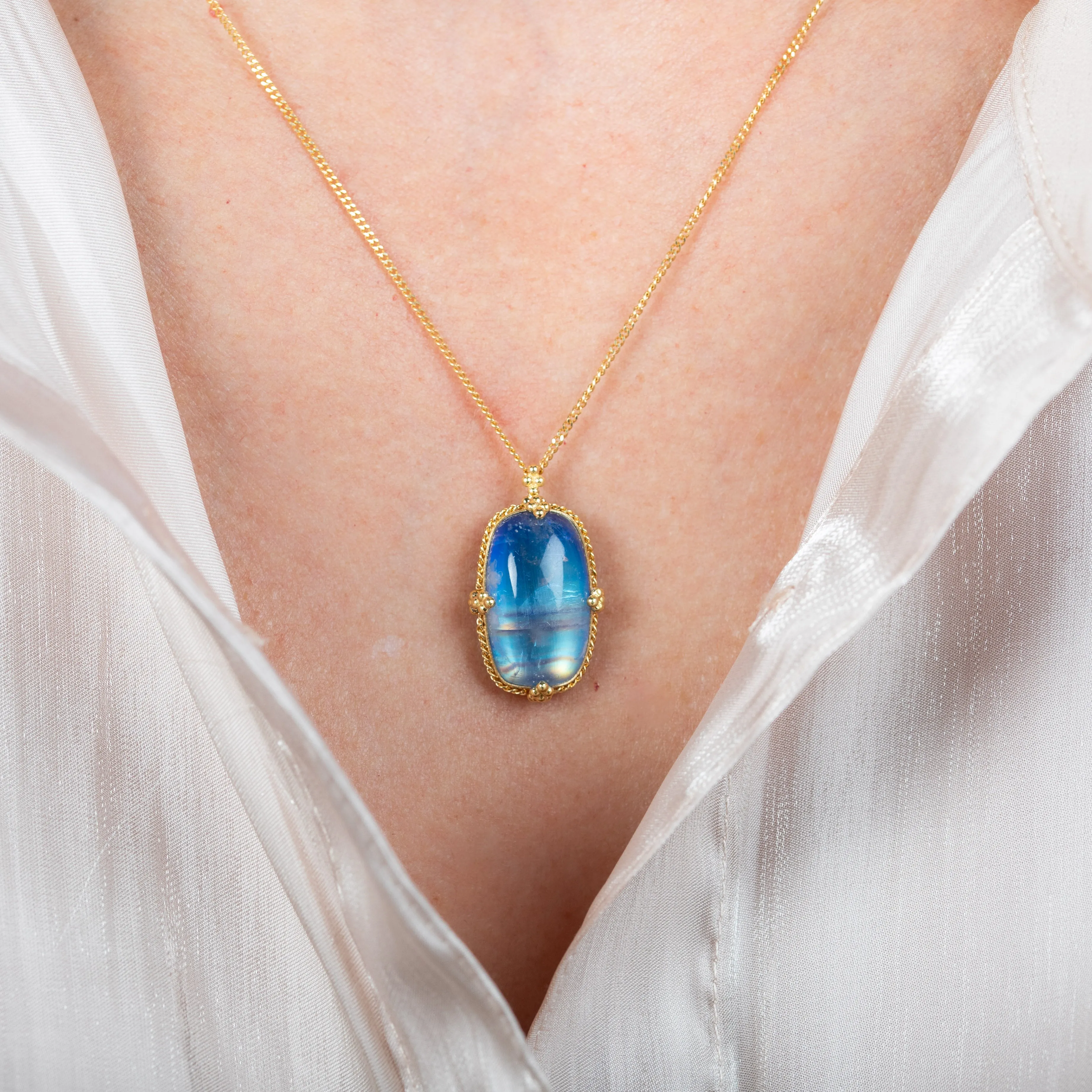 Moonstone Galaxy Necklace