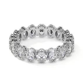 Oval Cut Diamond Eternity Band, 0.26CT Each