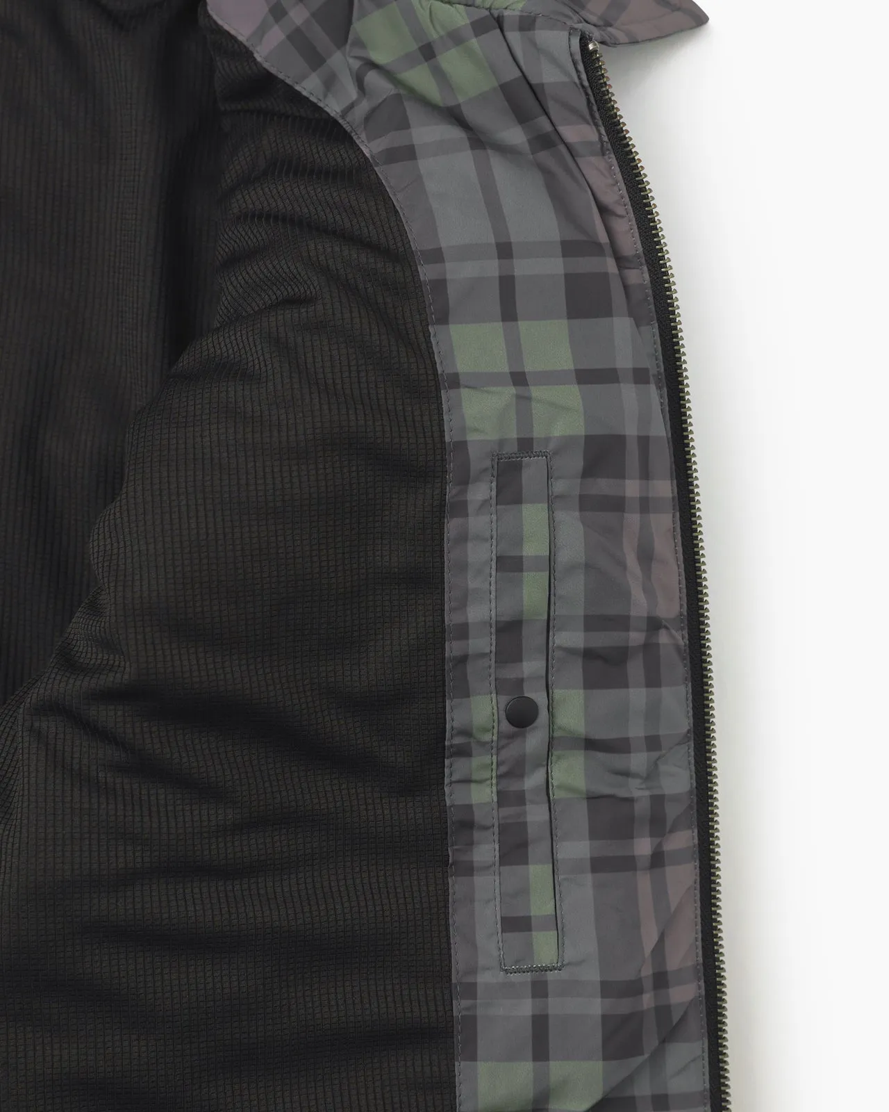 Padded Zip Jacket Plaid
