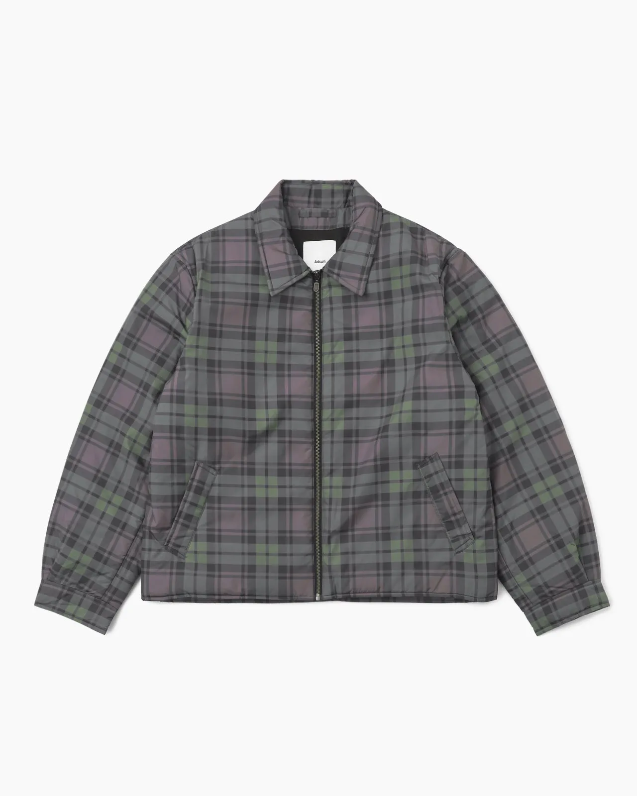 Padded Zip Jacket Plaid