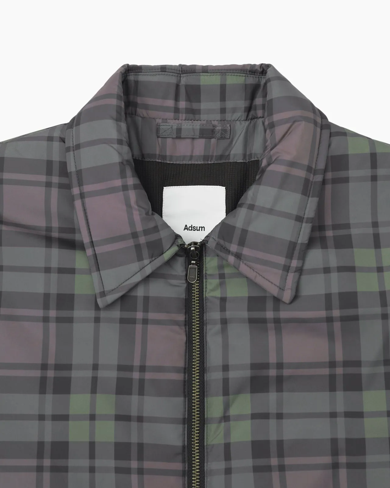 Padded Zip Jacket Plaid