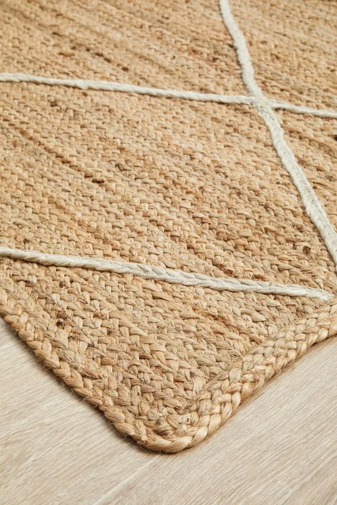 Palm Beach Natural Chevron Rug
