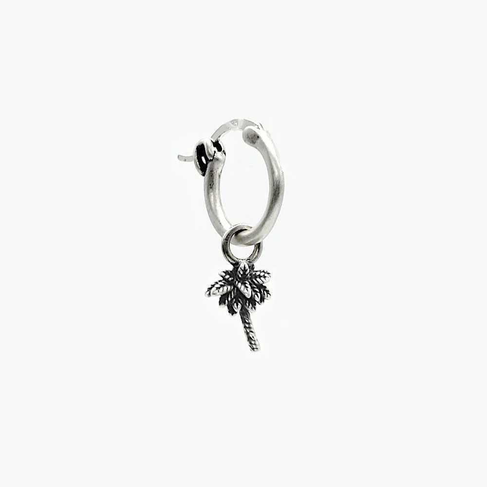 Palm Tree Sterling Silver Earring