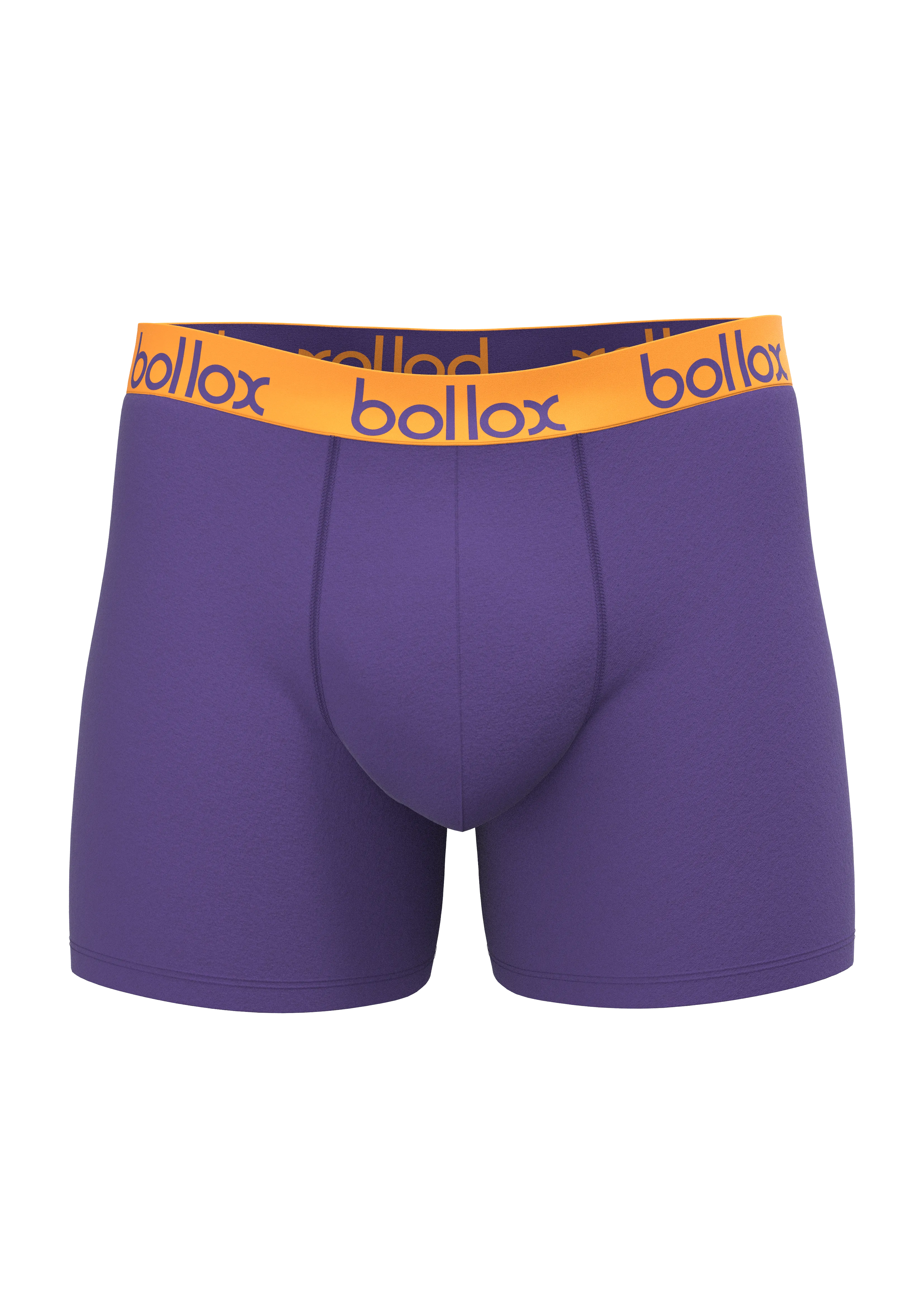 Purple & Orange Duo Tone Set - Men's cotton boxer shorts (2 pack)