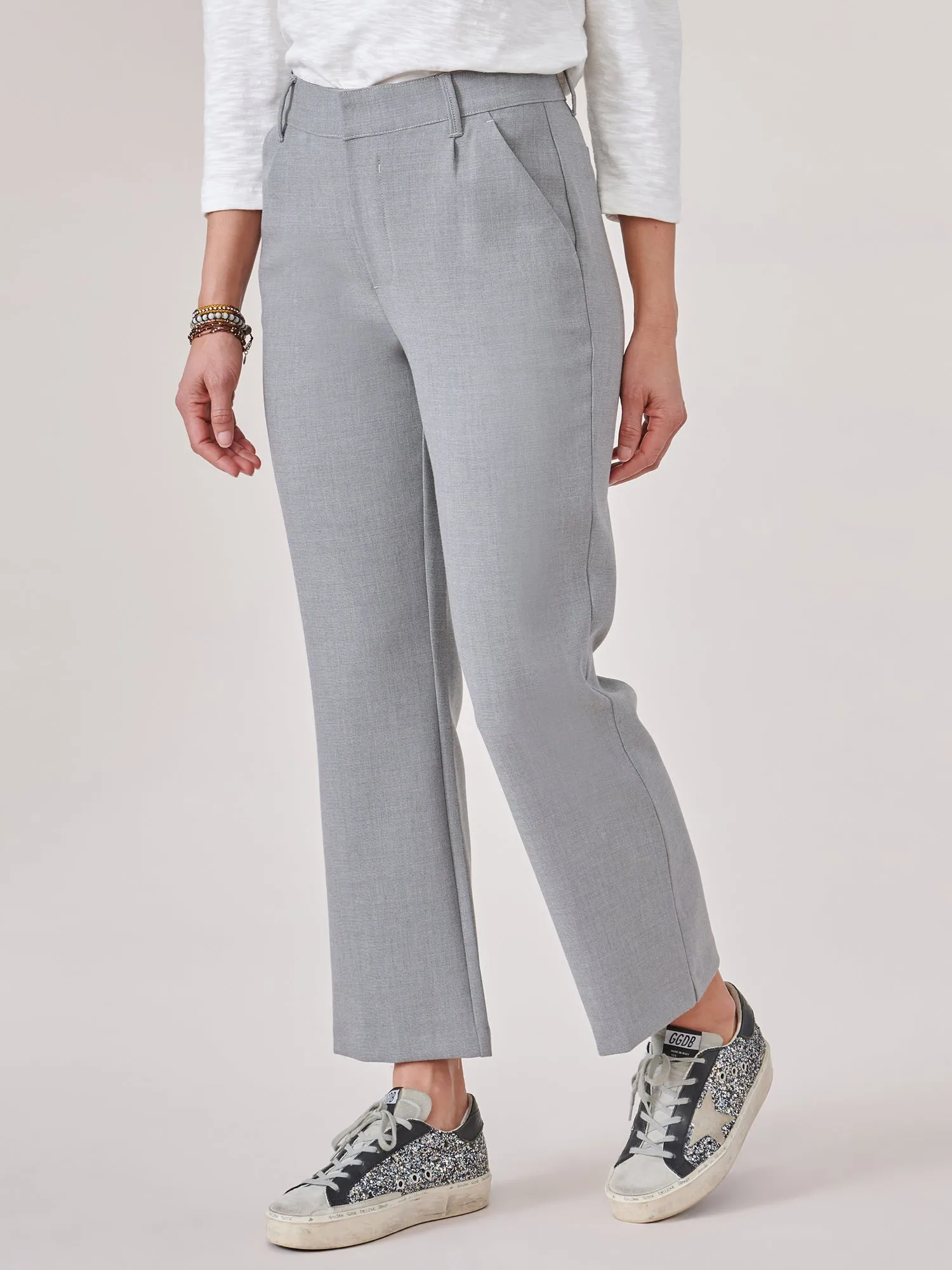 "Ab"solution® Skyrise Cropped Flare Trouser Pants