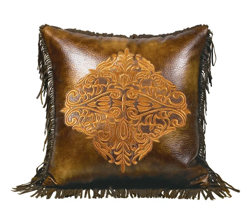 "Austin" Western Accent Pillow Embroidered