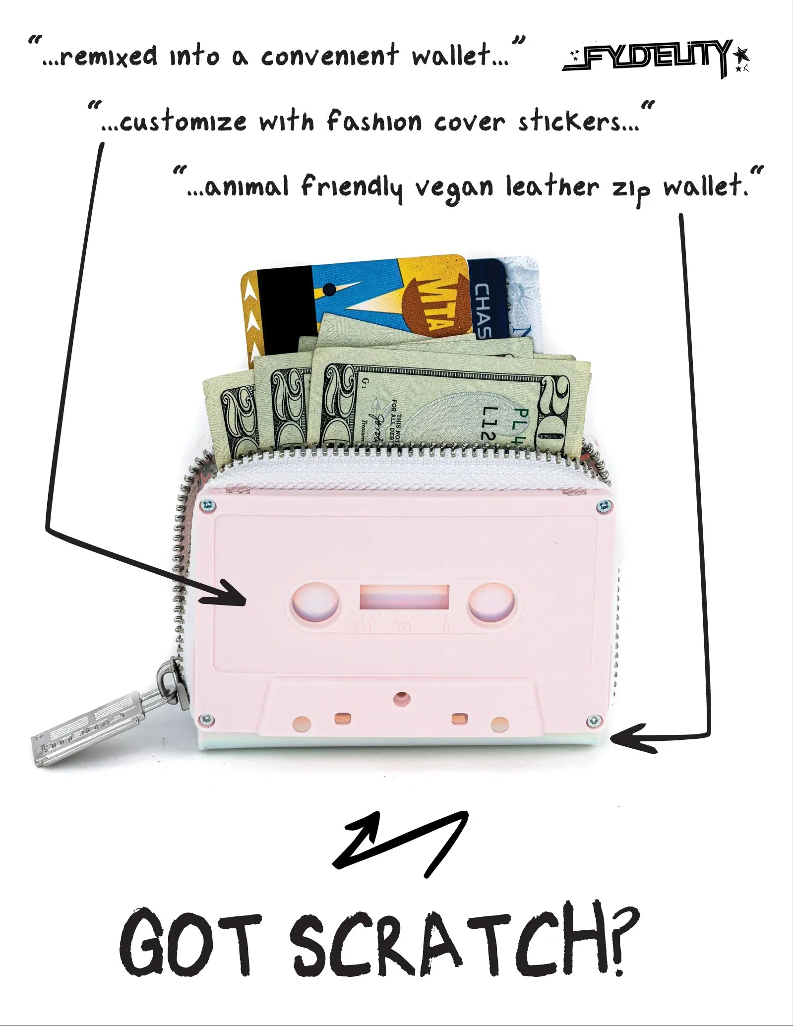 Retro Cassette Tape Wallet