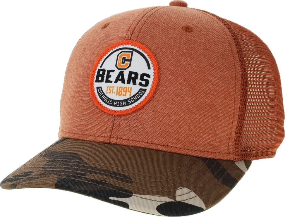 Saffron/Camo Trucker Cap