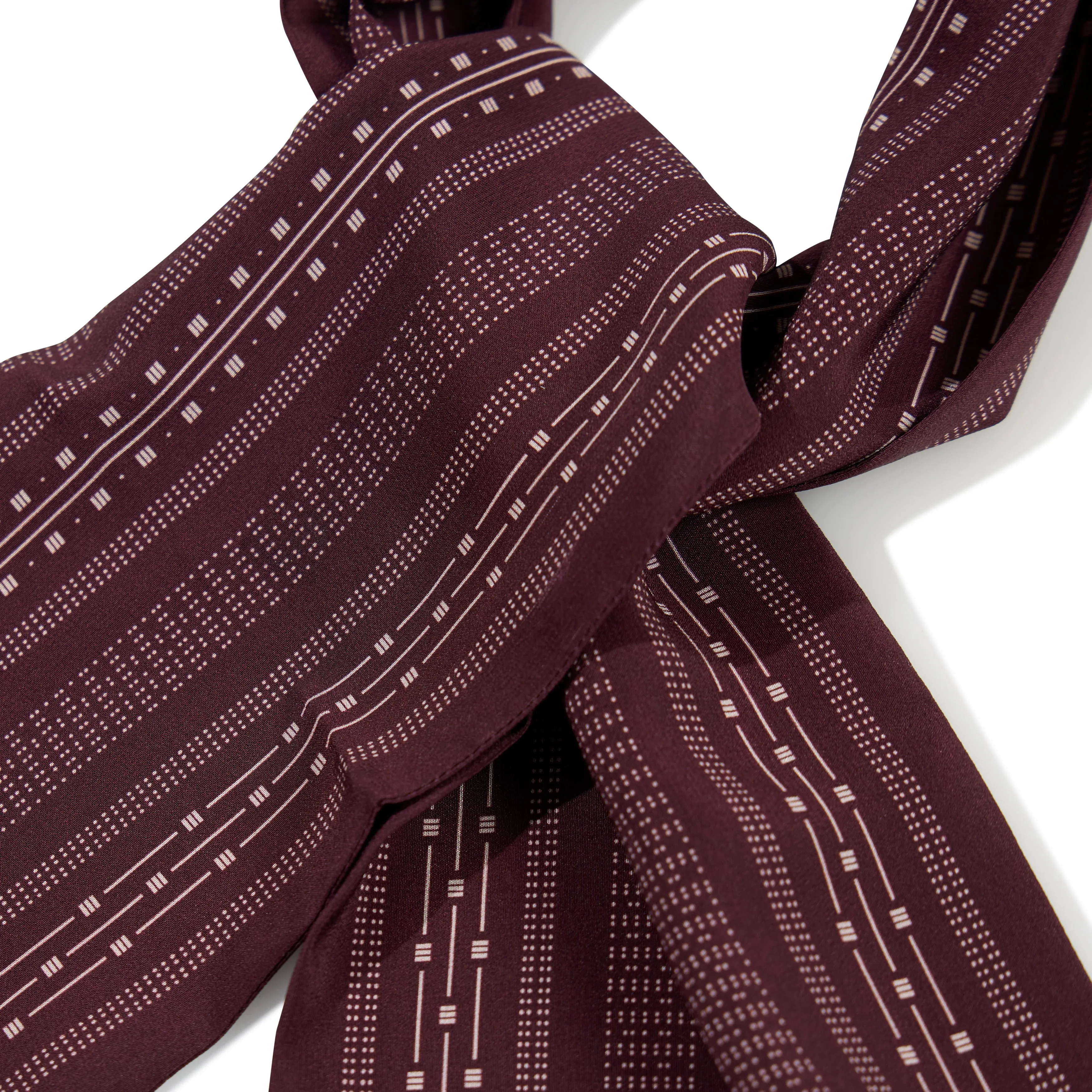 Silk Deco Print Scarf