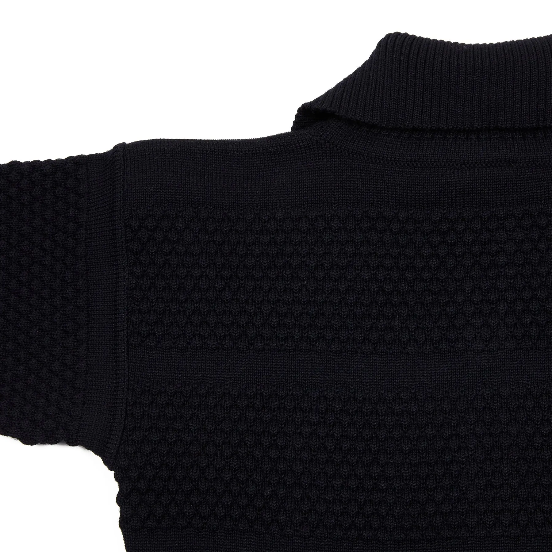 SNS Herning Fisherman Full Zip Jumper in Navy