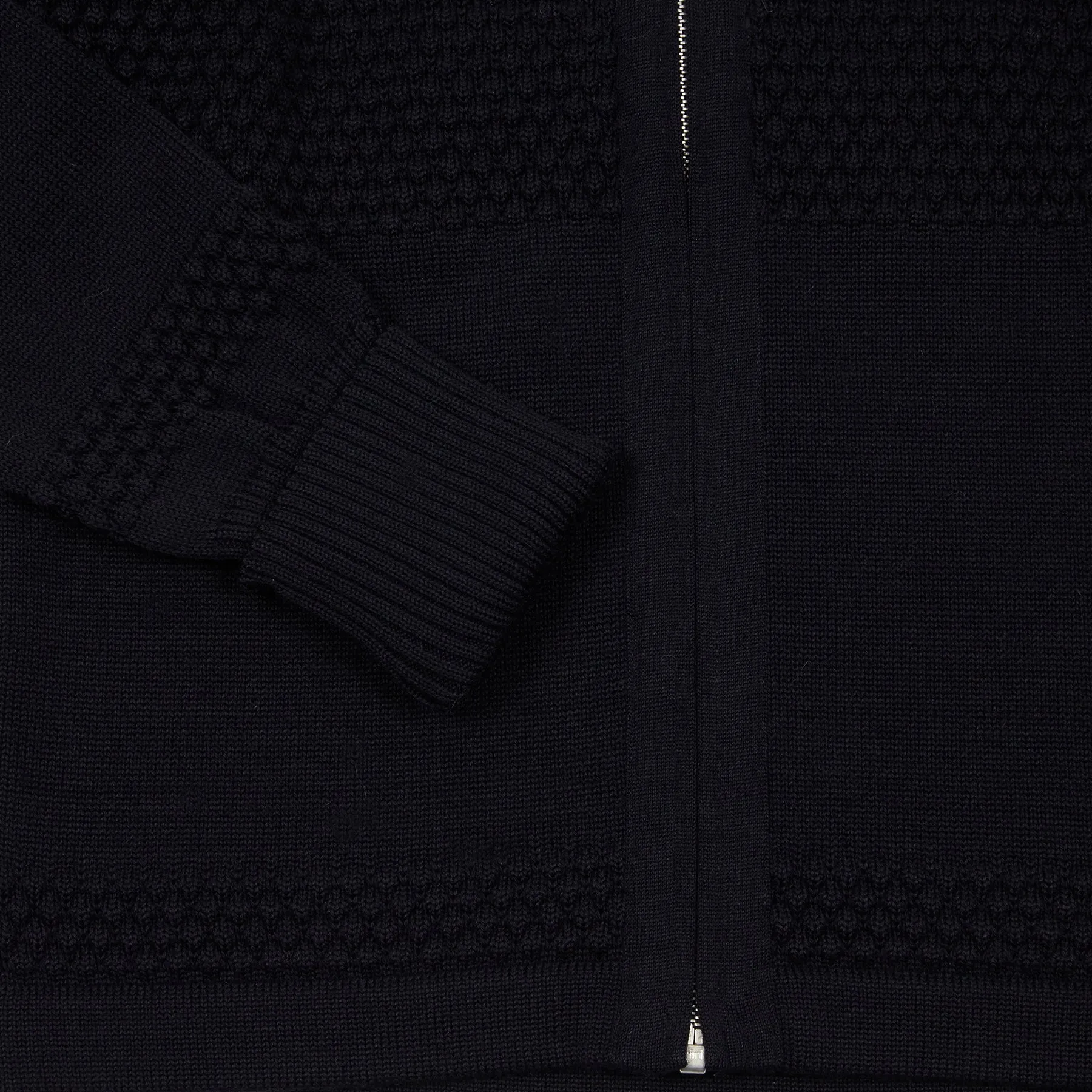 SNS Herning Fisherman Full Zip Jumper in Navy