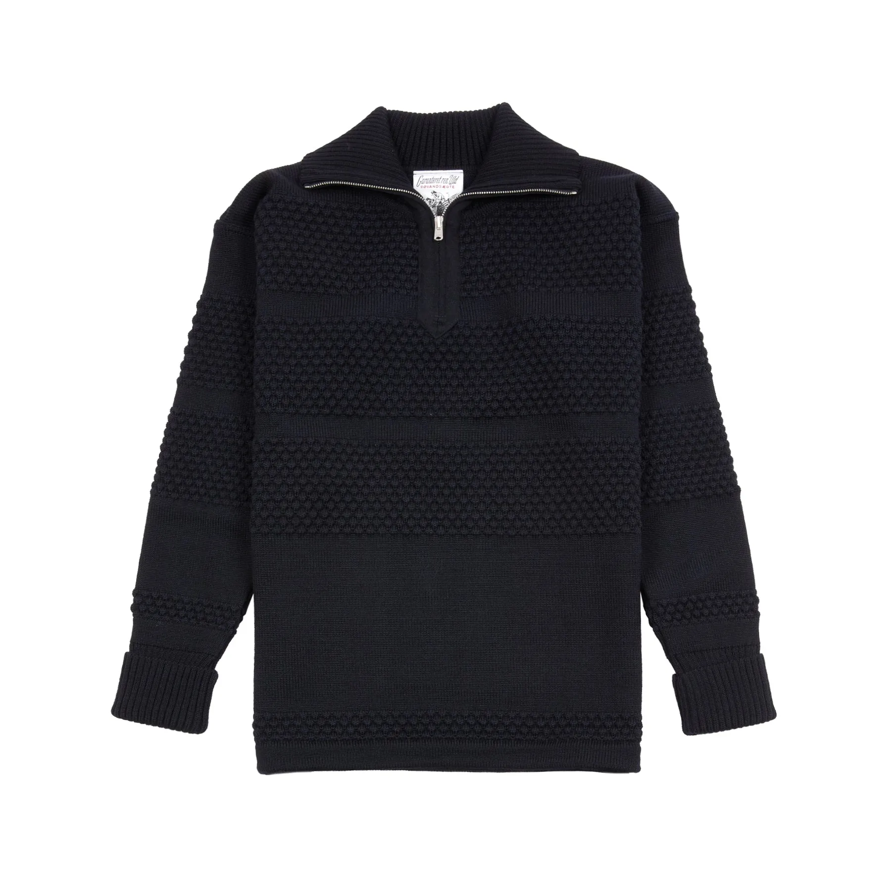 SNS Herning Fisherman Short Zip Sweater in Navy