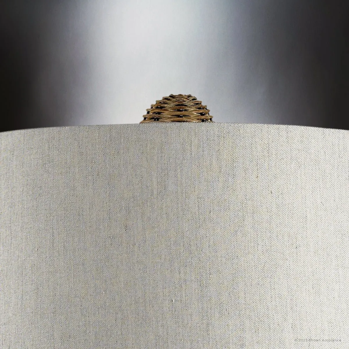 UEX7160 Scandinavian Table Lamp 16''W x 16''D x 26''H, Natural Brown Finish, Latrobe Collection