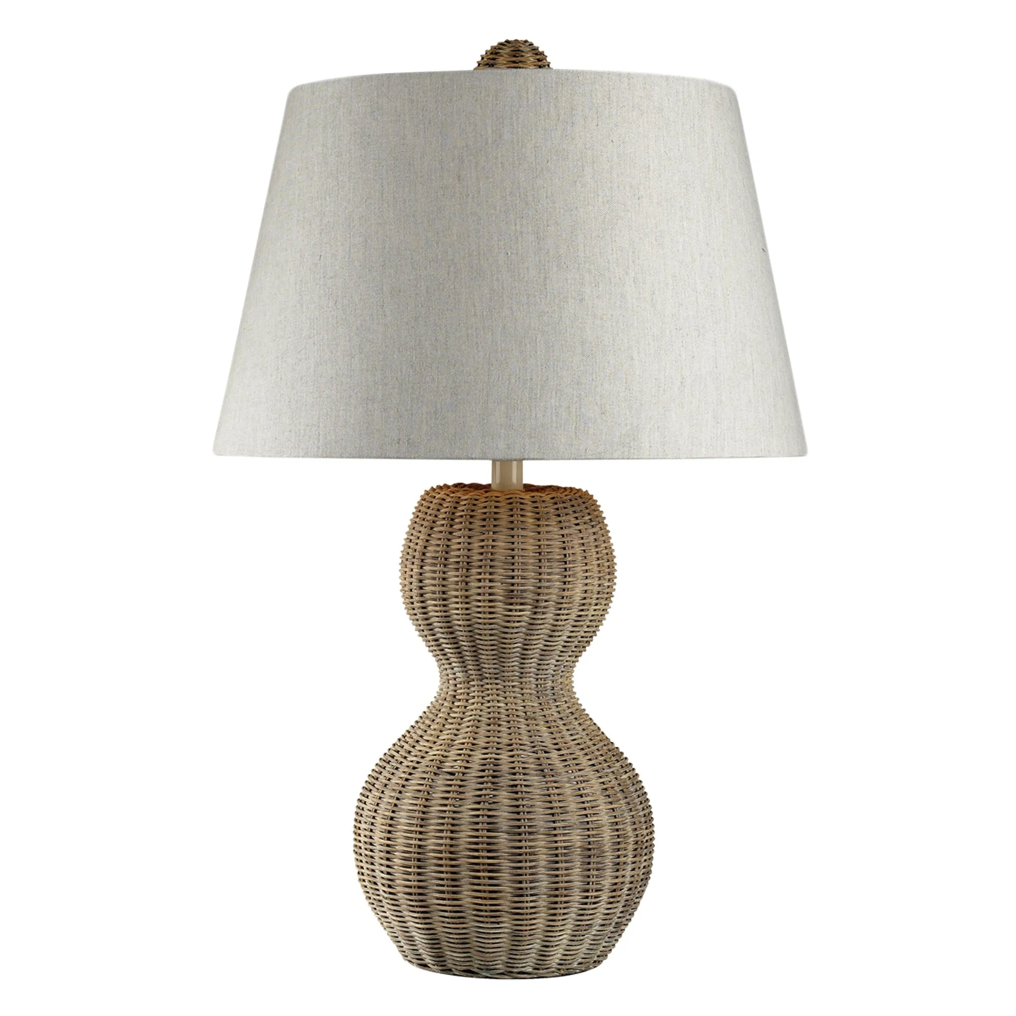 UEX7160 Scandinavian Table Lamp 16''W x 16''D x 26''H, Natural Brown Finish, Latrobe Collection