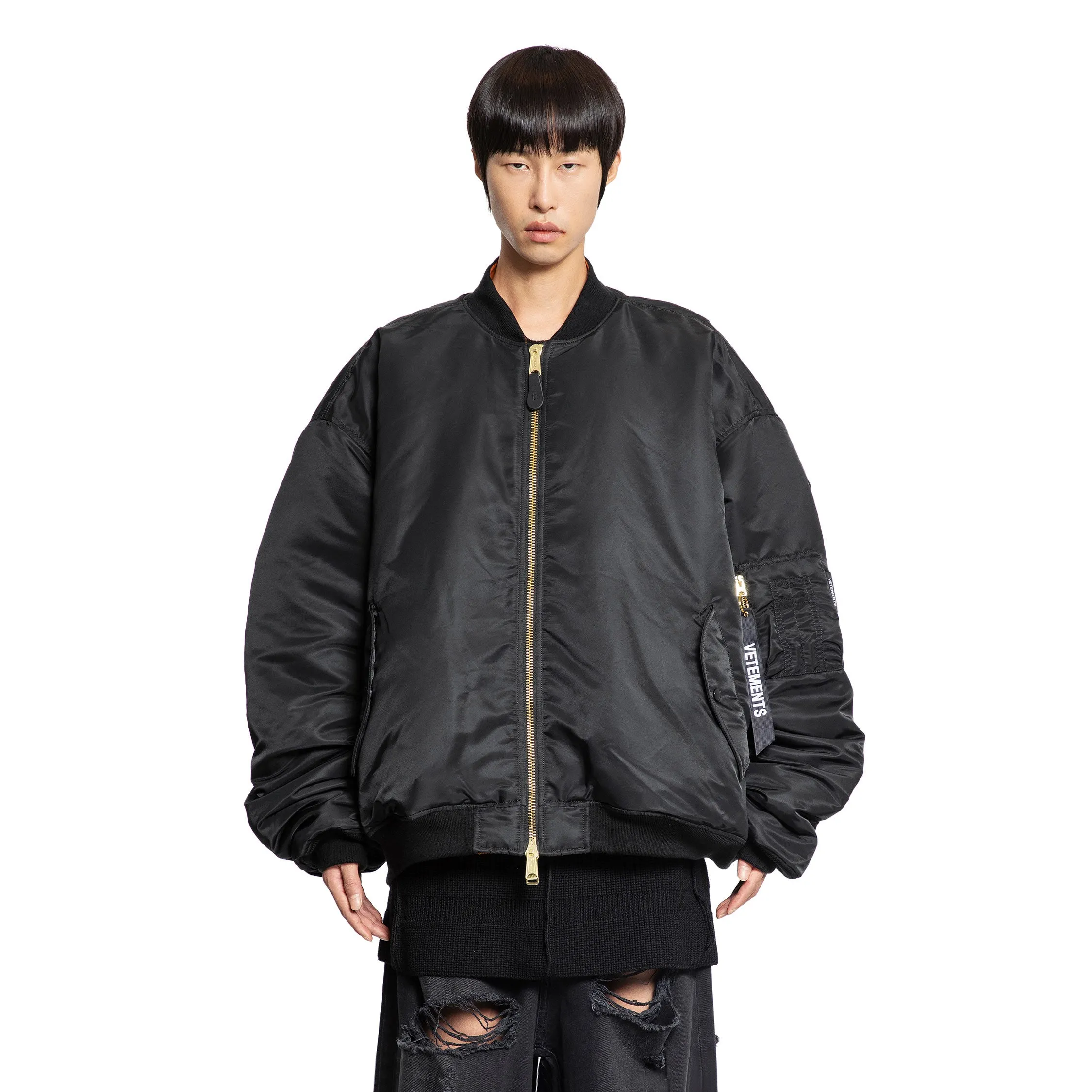 VETEMENTS MAN BLACK JACKETS