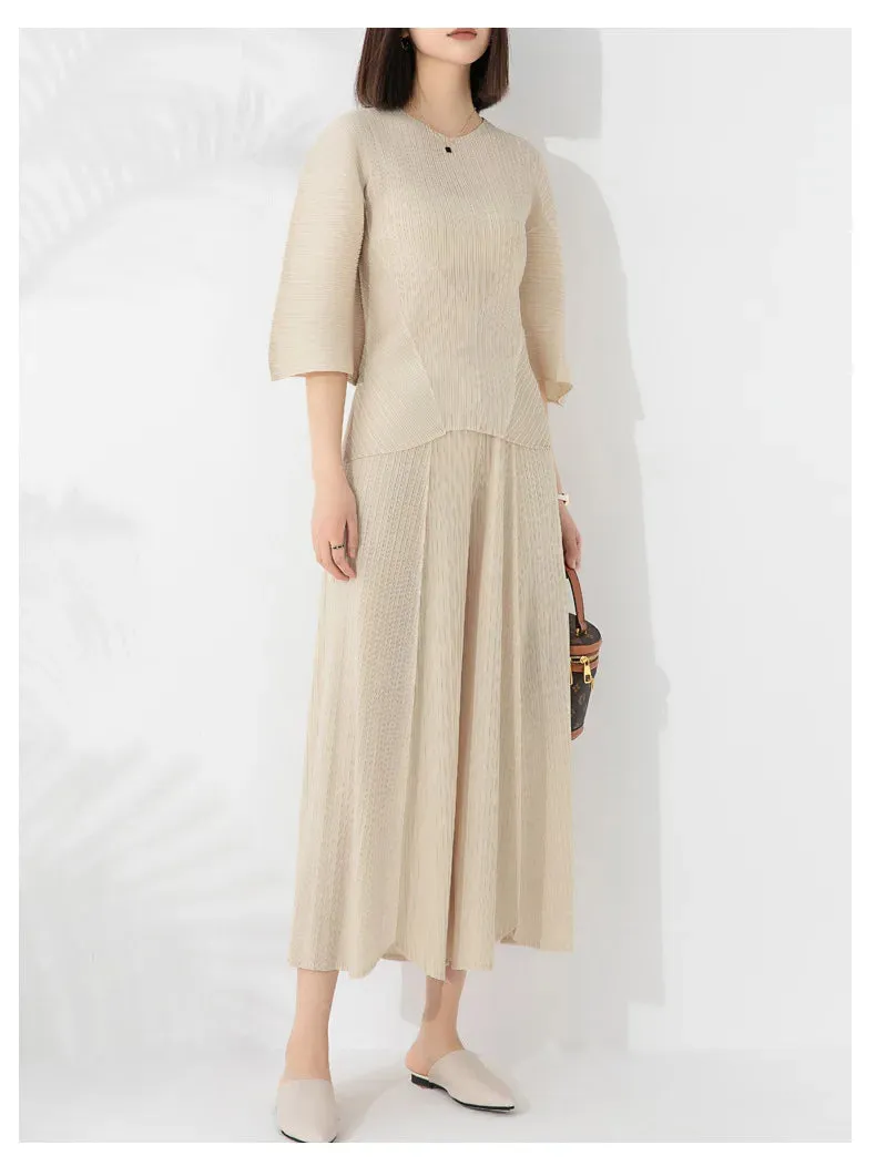 Women's Marina Pleated 2-Piece Pant Set