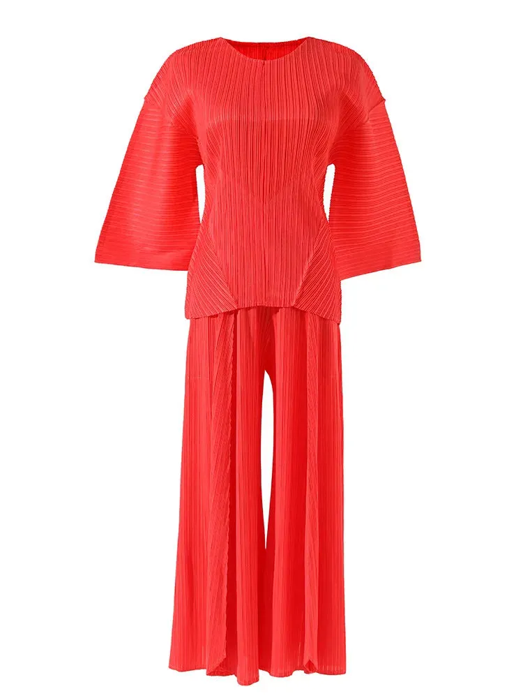 Women's Marina Pleated 2-Piece Pant Set
