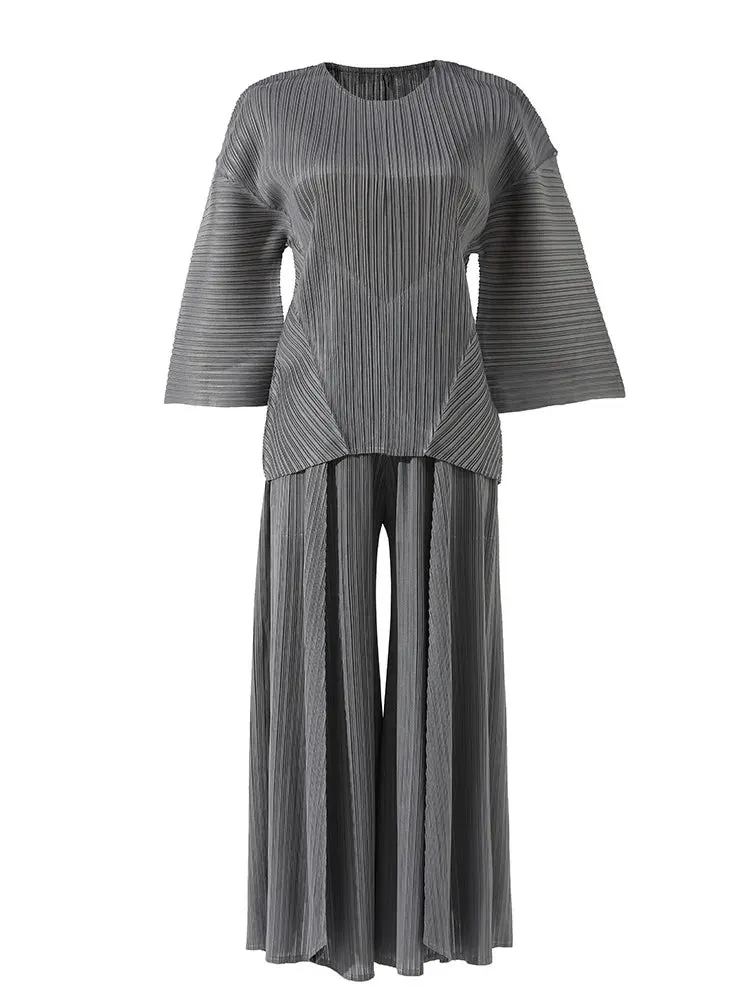 Women's Marina Pleated 2-Piece Pant Set