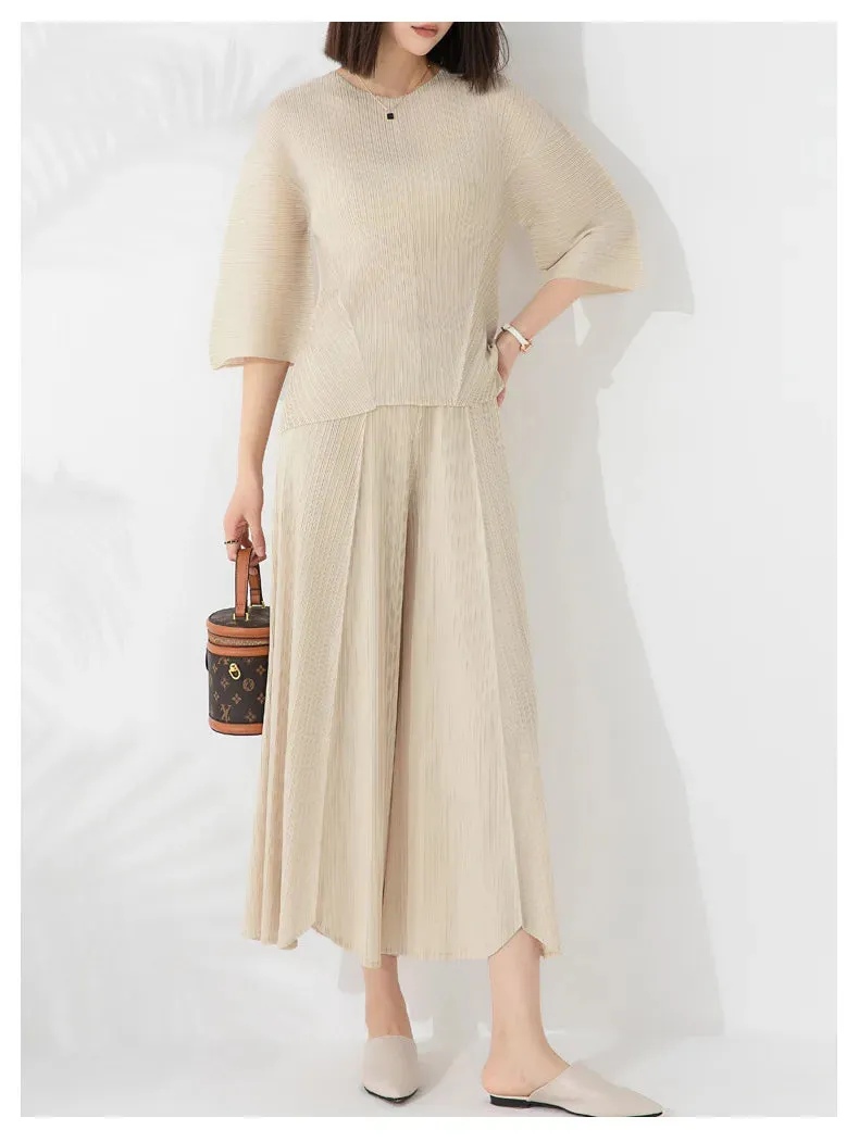 Women's Marina Pleated 2-Piece Pant Set