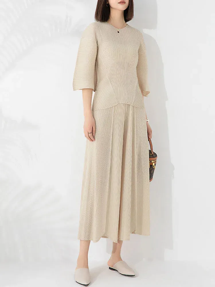 Women's Marina Pleated 2-Piece Pant Set