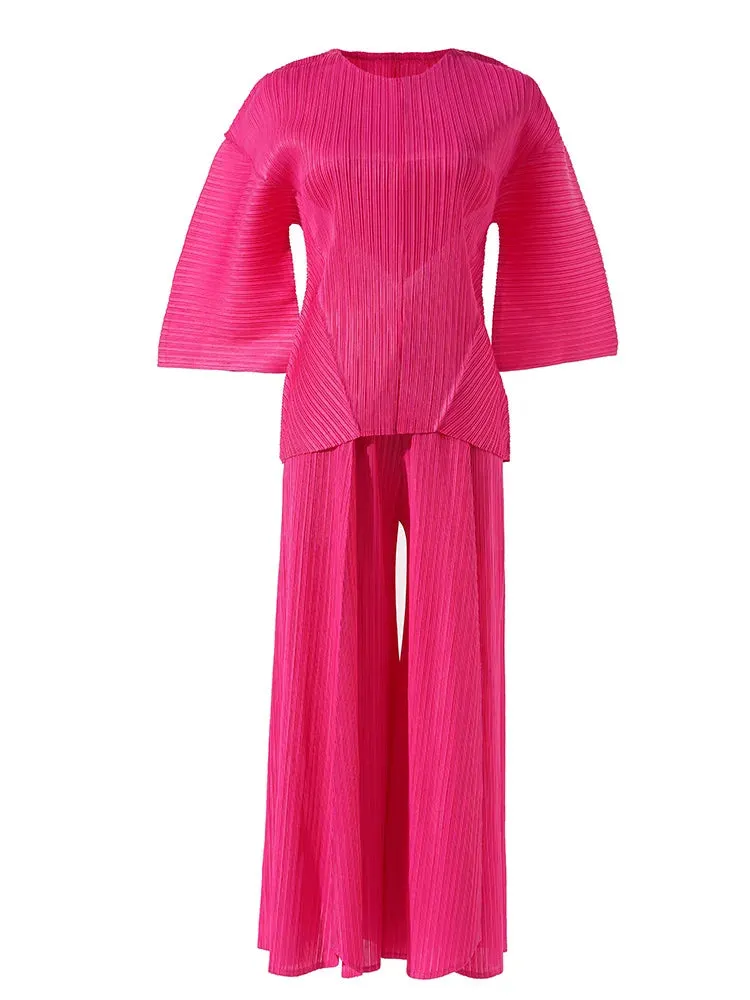 Women's Marina Pleated 2-Piece Pant Set
